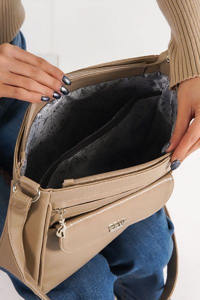 Solo Bag Geantă de damă crem pentru umăr