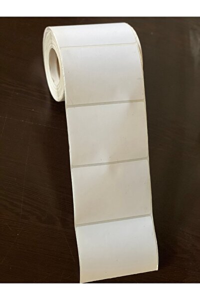 AYSAN Etiket Boş Yapışkanlı Kuşe Etiket 80mmx100mm