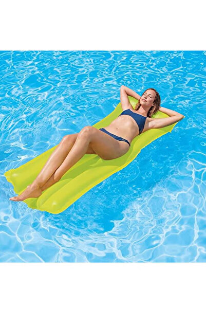 Intex 3lü Deniz Yatağı Seti - Fosforlu Renkler 3 Farklı Renk / Intex 59717 Inflatable mattress 183 x 76 cm