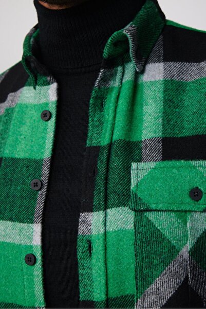 Tudors Ανδρικό πουκάμισο χειμερινού ξυλοκόπου με μονό κουμπιά μονό τσεπάκι, μακρυμάνικο με λεπτή εφαρμογή