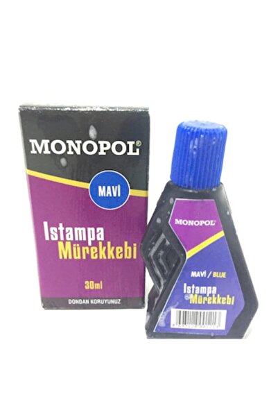 Monopol حبر ختم أزرق 30 مل
