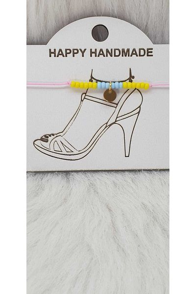 HAPPY HANDMADE Anklet Colorful Detachable Gift Set Suitable for All Legs
