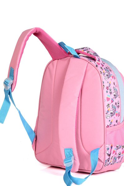 MUGGLE Mu-003 Unicorn Okul Sırt Çantası 2'Li Set Pembe