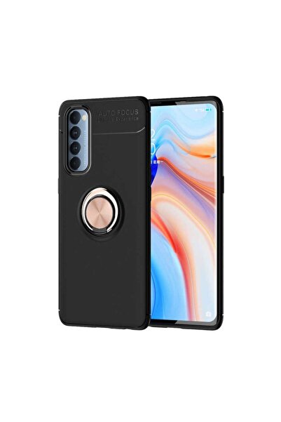 Genel Markalar Oppo Reno 4 Pro Için Uyumlu Kılıf Dönebilen Yüzüklü Standlı Si...