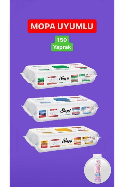Sleepy SleepyEasy Clean White-Arab-Pine Added Mopa Towel - 150 Sheets WITH GIFT
