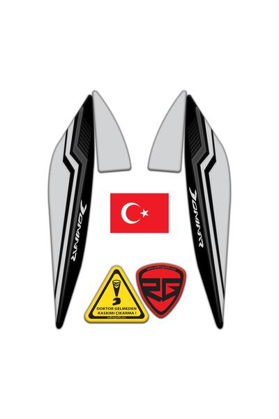 Redline Grafik Bajaj Dominar D250 - 400 Far üstü Kafa Grenaj Sticker 4 Parça ...