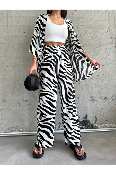 LAMİFUSTORE Комплект кімоно Зебра