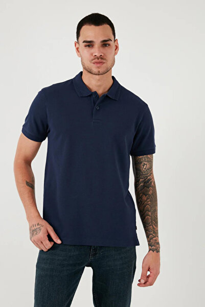 Levi's Men's Navy Blue Polo Neck Regular Fit T-Shirt - A9451-0001