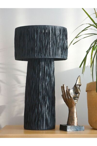 Semya Home Raffia Black Lampshade