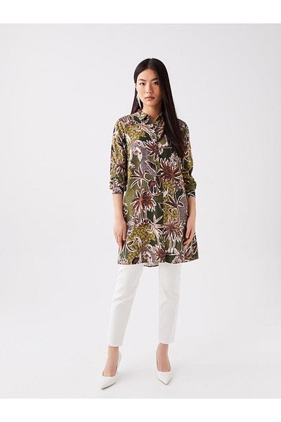 LC Waikiki LCWAIKIKI - Classic Patterned Women's Tunic Shirt