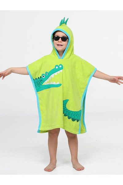 Casabony Πετσέτα παραλίας Boy's Crocodile Green