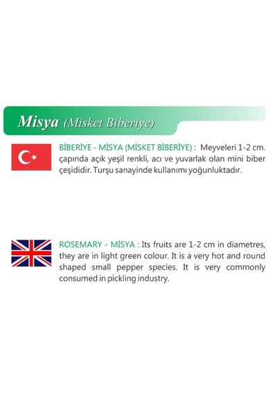 AGRODAL TARIM Ata Tohumu Yerli Doğal Turşuluk Acı Misket Biberi 100 Adet Tohum