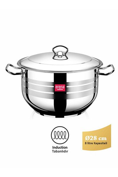 ERENA 28 Cm Deep Pot - FLANSH HANDLE