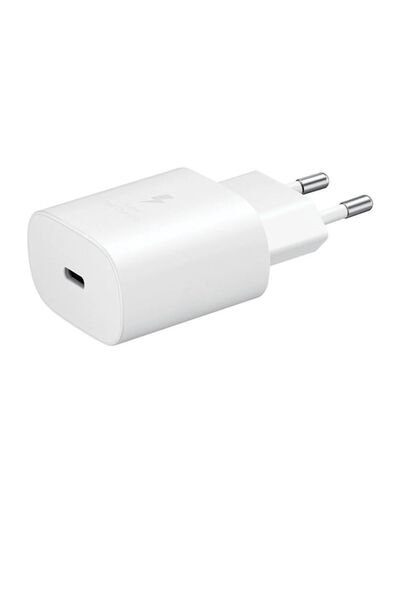 Cezeri Süper Hızlı Usb Teyp C 25 W Samsung Galaxy S21 5g Beyaz Kablosuz Adaptör