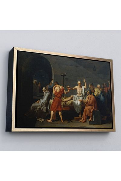 Harita Sepeti Socrates care băut uleiul de bazin într-un cadru Pictură pe pânză-3567