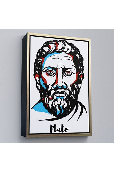 Harita Sepeti Tablou decorativ pe pânză Plato înrămat-5970