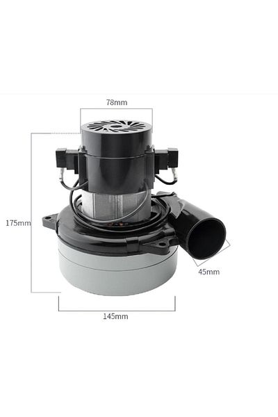 Vadastore Industrial Type Air Blow Exhaust Double Fan Motor Copper Wrap (Laser Hair Removal)