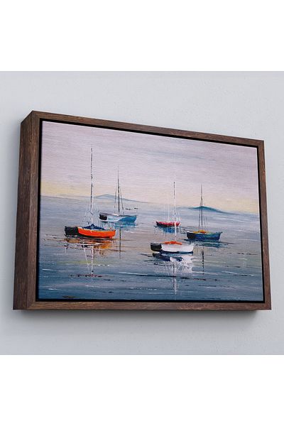 Harita Sepeti Peisaj marin și navigație într-un cadru Pictură în ulei Vedere Pictură decorativă pe pânză de perete-3710