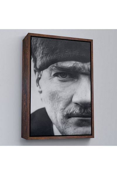 Harita Sepeti Pictură portret Ataturk înrămată Mustafa Kemal Atatürk Pictură decorativă pe pânză dreptunghiulară-142