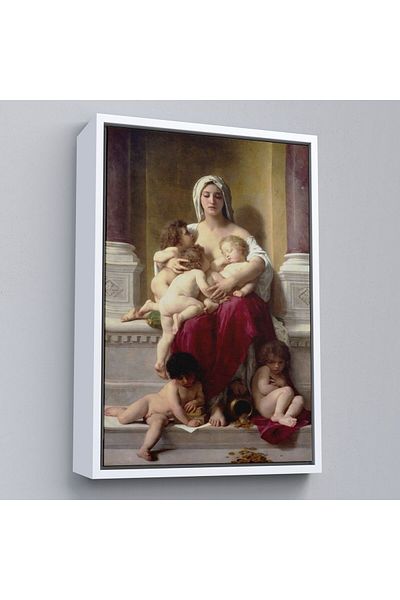 Harita Sepeti Femei și copii în căminul de cultivare într-un cadru William-Adolphe Bouguereau-6147