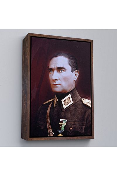 Harita Sepeti Pictură portret Ataturk înrămată Mustafa Kemal Atatürk Pictură decorativă pe pânză dreptunghiulară-67
