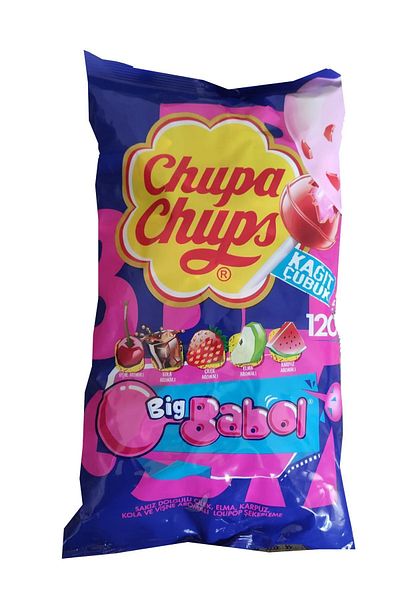 Chupa Chups Gum Filled Lollipops with Confectionery Bag 12 g * 120 Pieces