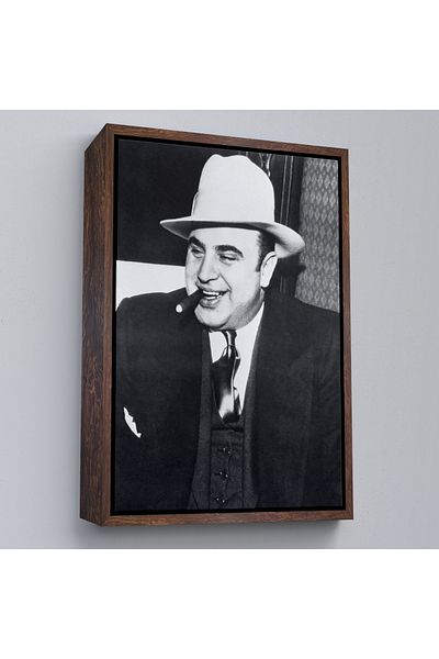 Harita Sepeti Αφίσα με κορνίζα Famous Sabika Photo, Famous Mafia Boss, Al Capone Canvas Painting-5292
