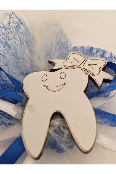GÜVEN Wooden Tooth Wheat Baby Gift Magnet 24 Pieces