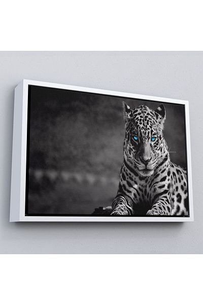 Harita Sepeti Tablou decorativ pe pânză cu ochi albaștri și leopard-1162