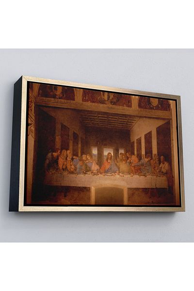 Harita Sepeti Pictură pe pânză pentru ultima cină a lui Da Vinci cu cadru-5188