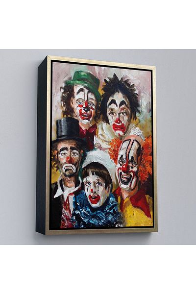 Harita Sepeti Tablou decorativ de perete cu cadru Unhappy Clowns-6421