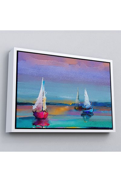 Harita Sepeti În cadru Pictură în ulei de navigație în mare Vedere Pictură decorativă pe pânză de perete-3616