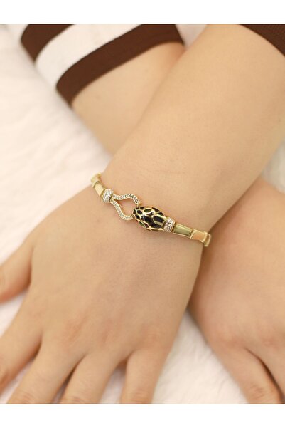 Zeynepli gold & jewelry 14 Ayar Altın Yılan Tasarımlı Bileklik