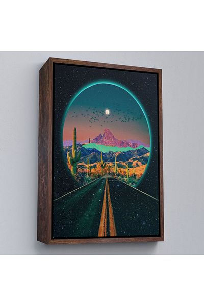 Harita Sepeti Pictură decorativă de perete cu cadru surrealistic Colorado Road Scenery-6207
