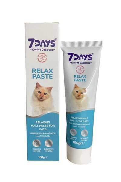 7DAYS Kediler İçin Rahatlatıcı Malt Macunu Relax Paste 100gr
