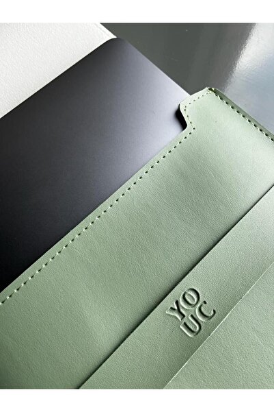 YOUC Design MacBook Pro Air Su geçirmez Laptop Kılıfı 13’ 14’ 15' inç Notebook Vegan Suni Deri Çanta