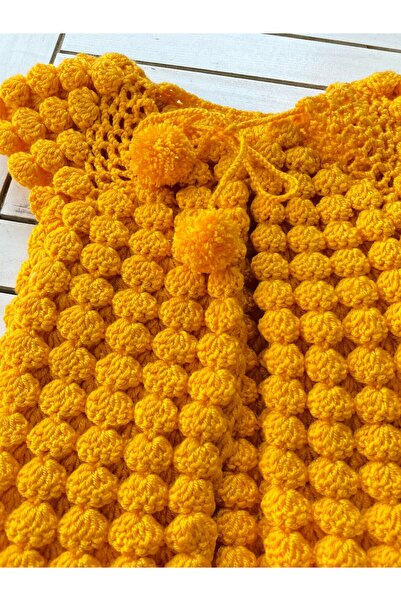 TrendYünEvi El Örgüsü Bebek Yeleği (1-2yaş)