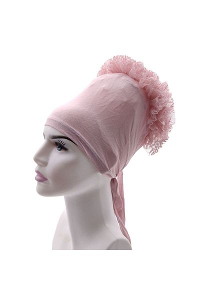 PAKER GİYİM Non-Slip Frilly Hijab Knob Bonnet - Women