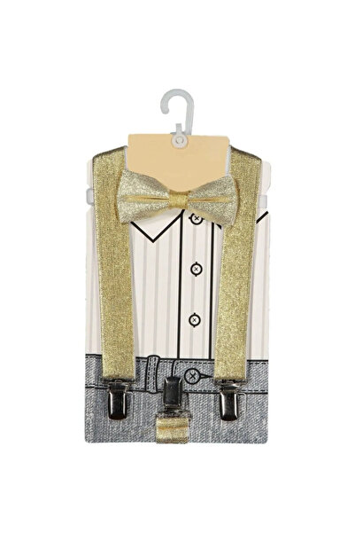 jilly jo Set bretele și papion galbeni pentru băieți