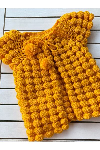 TrendYünEvi El Örgüsü Bebek Yeleği (1-2yaş)