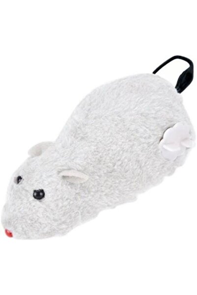 CMT Wind-Up Cat Training Toy Furry Mouse