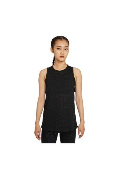 Nike Pro Dri-fit Printed Siyah Kadın Atlet Dj6442-010