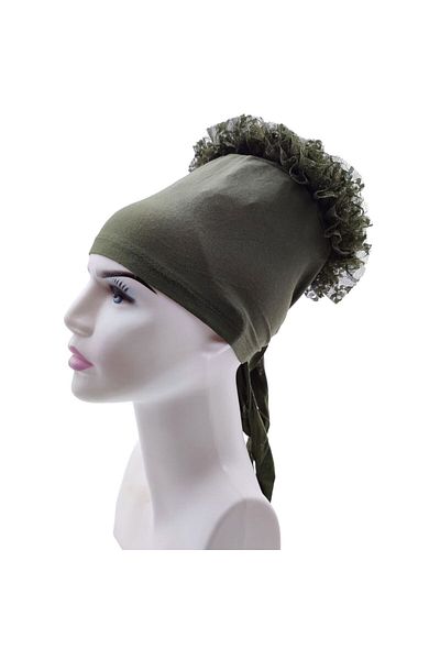 PAKER GİYİM Non-Slip Frilly Hijab Knob Bonnet - Women