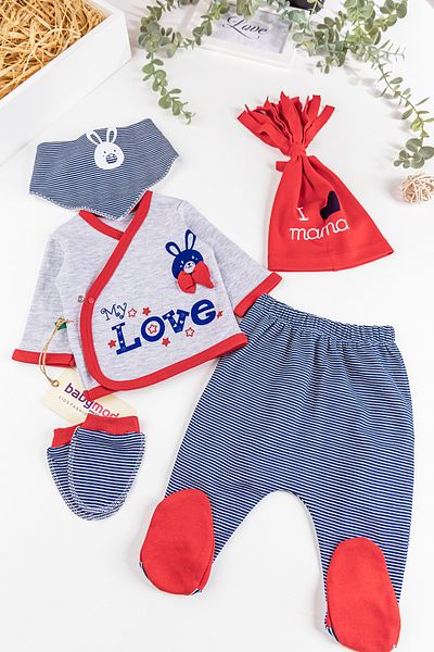 Babymod 5 Piece Baby Hospital Output Baby Set with Rabbit Figure