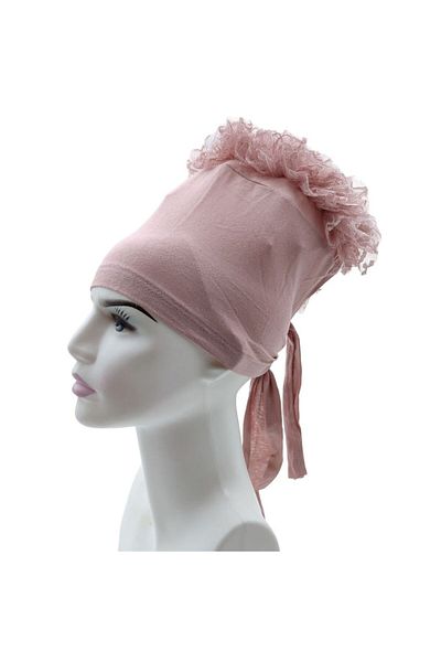 PAKER GİYİM Non-Slip Frilly Hijab Knob Bonnet - Women