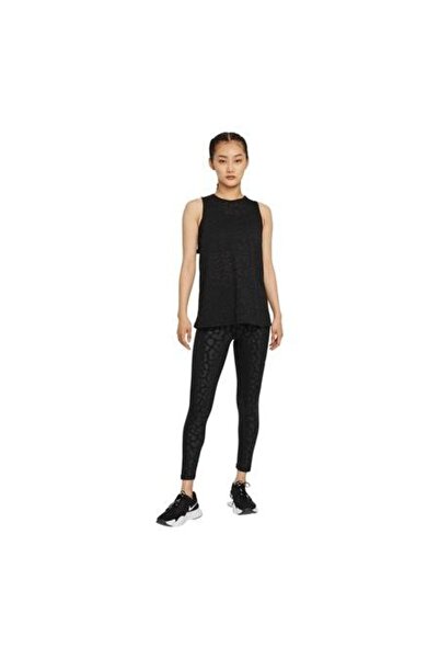 Nike Pro Dri-fit Printed Siyah Kadın Atlet Dj6442-010