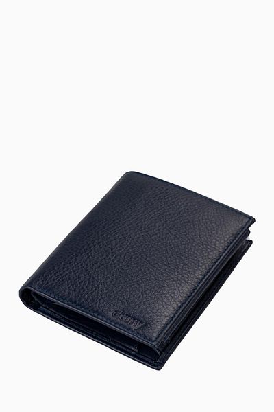 DAMY Navy Blue Men's Leather Wallet - Large, Coin, Gift K1102