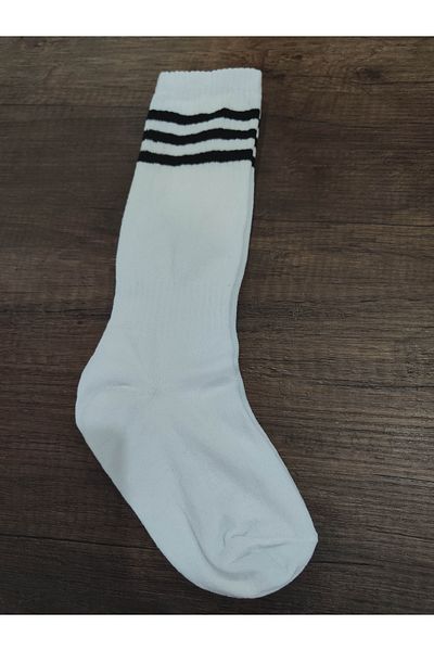 erceys Unisex 3 páry fotbalových ponožek - dlouhé legíny, ponožky z bavlněného koberce