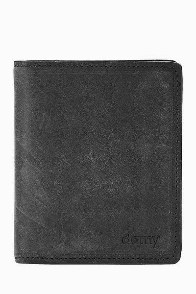DAMY Genuine Leather Men's Black Wallet - Upright, Rfid, Card Holder and Gift Carry - K290