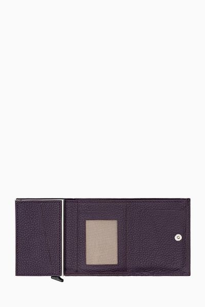 DAMY Plum K626 - Wallet with Mechanism and Automatic, Card Holder and Gift Wallet